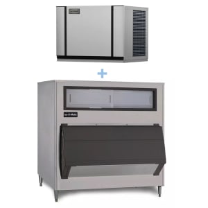 159-CIM0430FAB100048 435 lb Elevation Series™ Full Cube Ice Machine w/ Bin - 1000 lb Storage, Air Cooled, 115v