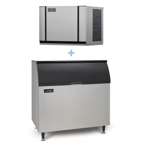 159-CIM0530FAB110PS 561 lb Elevation Series™ Full Cube Ice Machine w/ Bin - 854 lb Storage, Air Cooled, 115v
