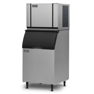 159-CIM0530FAB55PS 561 lb Elevation Series™ Full Cube Ice Machine w/ Bin - 510 lb Storage, Air Cooled, 115v