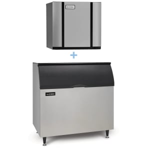 159-CIM1136HAB110PS 932 lb Elevation Series™ Half Cube Ice Machine w/ Bin - 854 lb Storage, Air Cooled, 208-230v