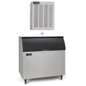159-GEM0956AB110PS 1053 lb Nugget Ice Machine w/ Bin - 854 lb Storage, Air Cooled, 208-230v/1ph