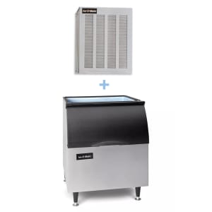 159-MFI0500AB40PS 540 lb Flake Ice Machine w/ Bin - 344 lb Storage, Air Cooled, 115v