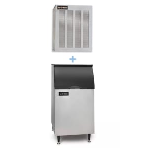 159-MFI0500AB42PS 540 lb Flake Ice Machine w/ Bin - 351 lb Storage, Air Cooled, 115v