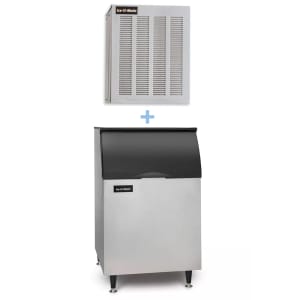 159-GEM0956AB55PS 1053 lb Nugget Ice Machine w/ Bin - 510 lb Storage, Air Cooled, 208-230v/1ph