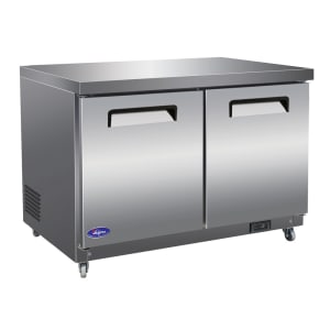 Valpro VPUCF48 48&quot; W Undercounter Freezer w/ (2) Sections &amp; (2) Doors, 115v
