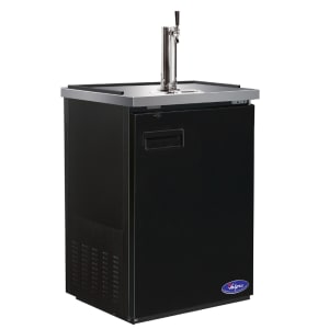 970-VPBD1 24" Kegerator Beer Dispenser w/ (1) Keg Capacity - (1) Column, Black, 115v