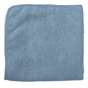 007-1820579 12" Square Light-Duty Towel - Microfiber, Blue