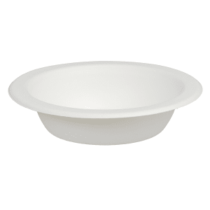 957-42RB16 16 oz Disposable Bowl - Bagasse, White