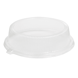957-9210L 10" Round Plate Dome - PETE Plastic, Clear