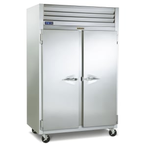 206-G20014P115 52 1/10" Two Section Pass Thru Refrigerator, (4) Left/Right Solid Doors, 115v