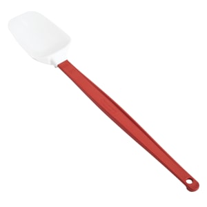 007-1968 16 1/2" Spoon Scraper Spatula - Red Handle