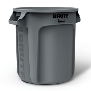 007-2610G 10 gallon Brute Trash Can - Plastic, Round, Food Rated