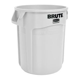 007-2620W 20 gallon Brute Trash Can - Plastic, Round, Food Rated