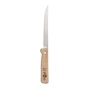 135-01355 6" Narrow Boning Knife w/ Beech Handle, Carbon Steel
