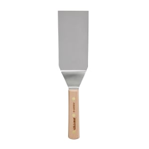 135-16221 6"x3" Hamburger Turner w/ Beech Handle, Carbon Steel