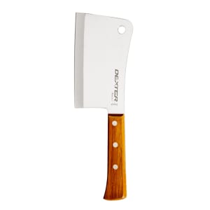 135-49542 6" Cleaver w/ Rosewood Handle, Stainless Steel