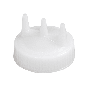 175-330013 Tri-Tip Replacement Cap - For 8,12,16,24,32 oz, Wide Mouth, Clear
