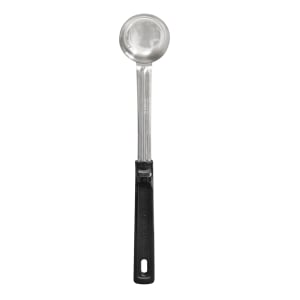 175-61147 1 oz Solid Spoodle - Black Poly Handle, Stainless