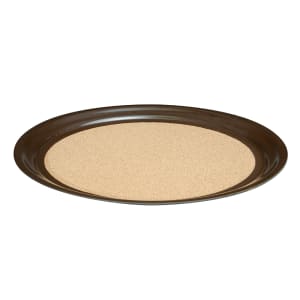 175-86341 16" Round Cork-Lined Serving Tray - Laminate, Brown
