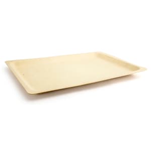 872-SPT050NAW28 Rectangular Servewise™ Disposable Platter - 15 3/4" x 11", Pinewood