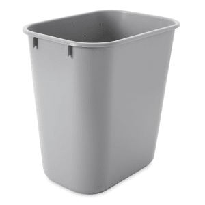 Rubbermaid FG295500BEIG 13 Qt. / 3.25 Gallon Beige Rectangular Wastebasket  / Trash Can