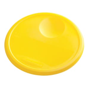 007-5725 10 3/10" Round Storage Container Lid - Yellow Poly
