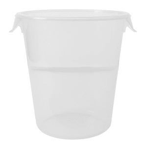 007-572424 8 qt Round Storage Container - Clear Poly