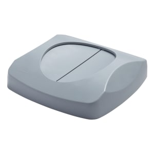 007-FG268988GRAY Square Swing Top Trash Can Lid - Plastic, Gray