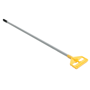 007-H126 60" Invader Wet Mop Handle - 1" Headbands, Aluminum/Yellow