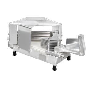 Commercial Tomato Slicer 3/16 Heavy Duty Tomato Cutter with Built-in Polyethylene Slide Board for Restaurant or Home Use