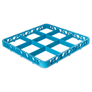 028-RE914 Full Size Glass Rack Extender w/ (9) Compartments, Blue