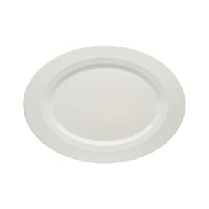 024-9122023 9" x 6-3/5" Oval Allure Platter - Porcelain, Bone White