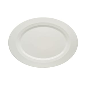 024-9122030 11-3/4" x 8-5/8"Oval Allure Platter - Porcelain, Bone White