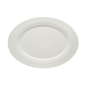 024-9122034 13-3/8" x 9 3/4" Oval Allure Platter - Porcelain, Bone White