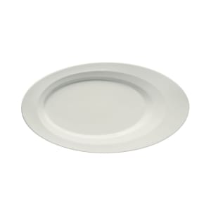 024-9122636 14" x 7-1/2" Oval Allure Platter - Porcelain, Bone White