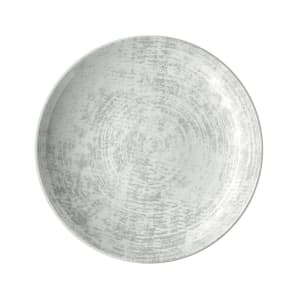 024-933121763070 6 2/3" Round Shabby Chic Plate - Coupe, Porcelain, Structure Gray
