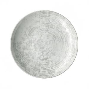 024-933122163070 7 7/8" Round Shabby Chic Plate - Coupe, Porcelain, Structure Gray