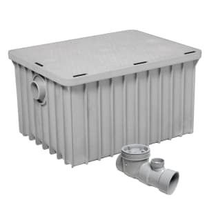 065-3935A04 Grease Trap, 35 Gal/Min, 115 lb Capacity, 4" Connection