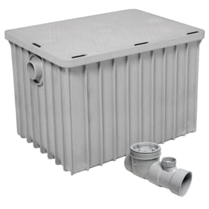 065-3950A04 Grease Trap, 50 Gal/Min, 122 lb Capacity, 4" Connection