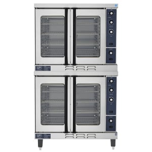 066-E102GNG Double Full Size Natural Gas Convection Oven - 40,000 BTU 