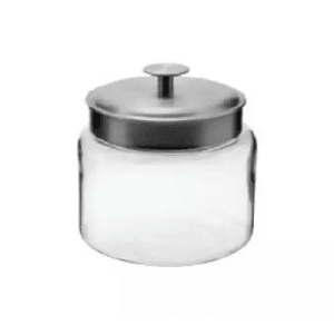 075-95540R 64 oz Mini Montana Jar w/ Brushed Aluminum Metal Cover