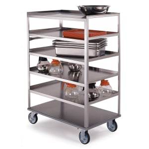121-433 Queen Mary Cart - 6 Levels, 500 lb. Capacity, Stainless, Flat Edges