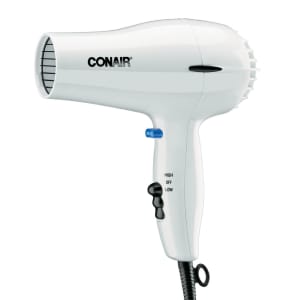141-047W Compact Hair Dryer w/ Cool Shot Button - (2) Heat/Speed Settings, White