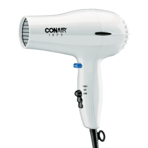 141-247W Compact Hair Dryer w/ Cool Shot Button - (2) Heat/Speed Settings, White