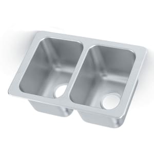 002-10211 (2) Compartment Drop-in Sink - 10" x 14"