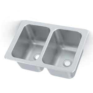002-10212 (2) Compartment Drop-in Sink - 10" x 14"