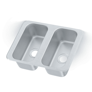 002-120652 (2) Compartment Drop in Sink - 6 1/8" x 12 1/8"