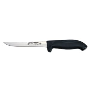 135-36001 6" Stamped Boning Knife w/ Straight Edge, Carbon Steel