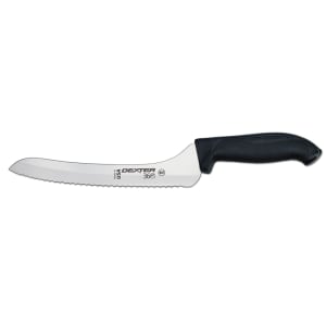 135-36008 9" Stamped Slicer Knife w/ Scalloped Edge, Carbon Steel