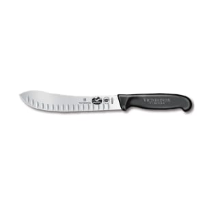 Victorinox - Swiss Army 5.7423.20 Butcher Knife w/ 8&quot; Blade, Granton Edge, Black Handle